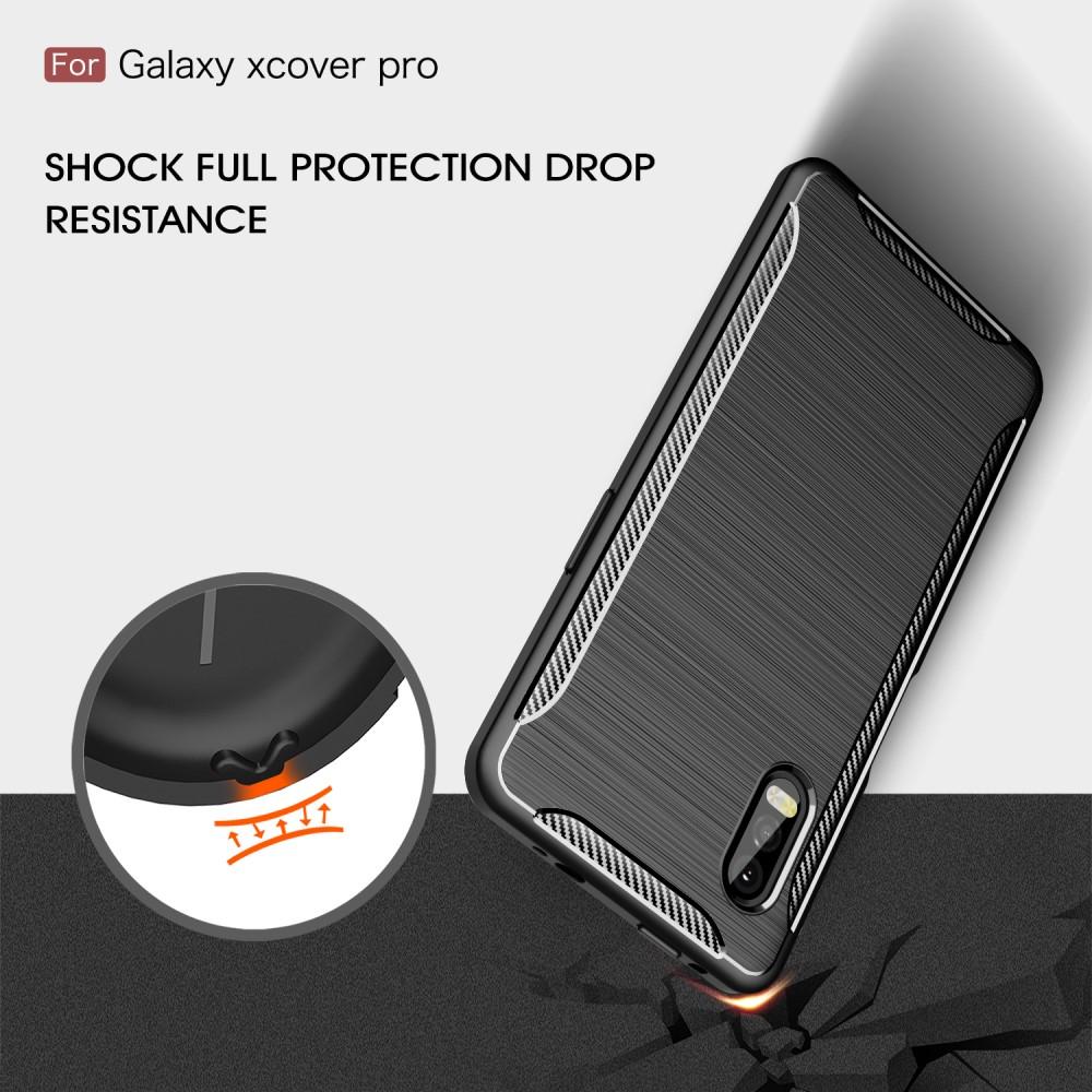 Brushed TPU Deksel Galaxy Xcover Pro Black