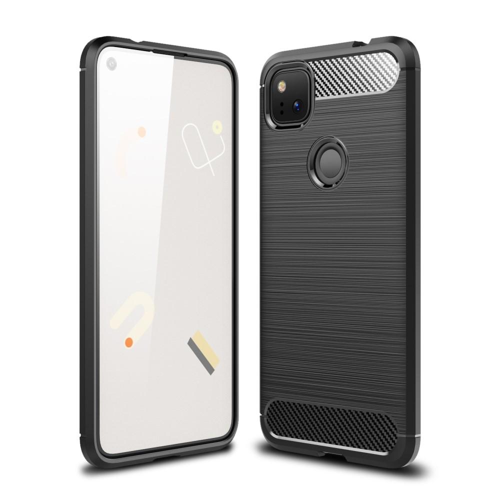 Brushed TPU Deksel Google Pixel 4a Black