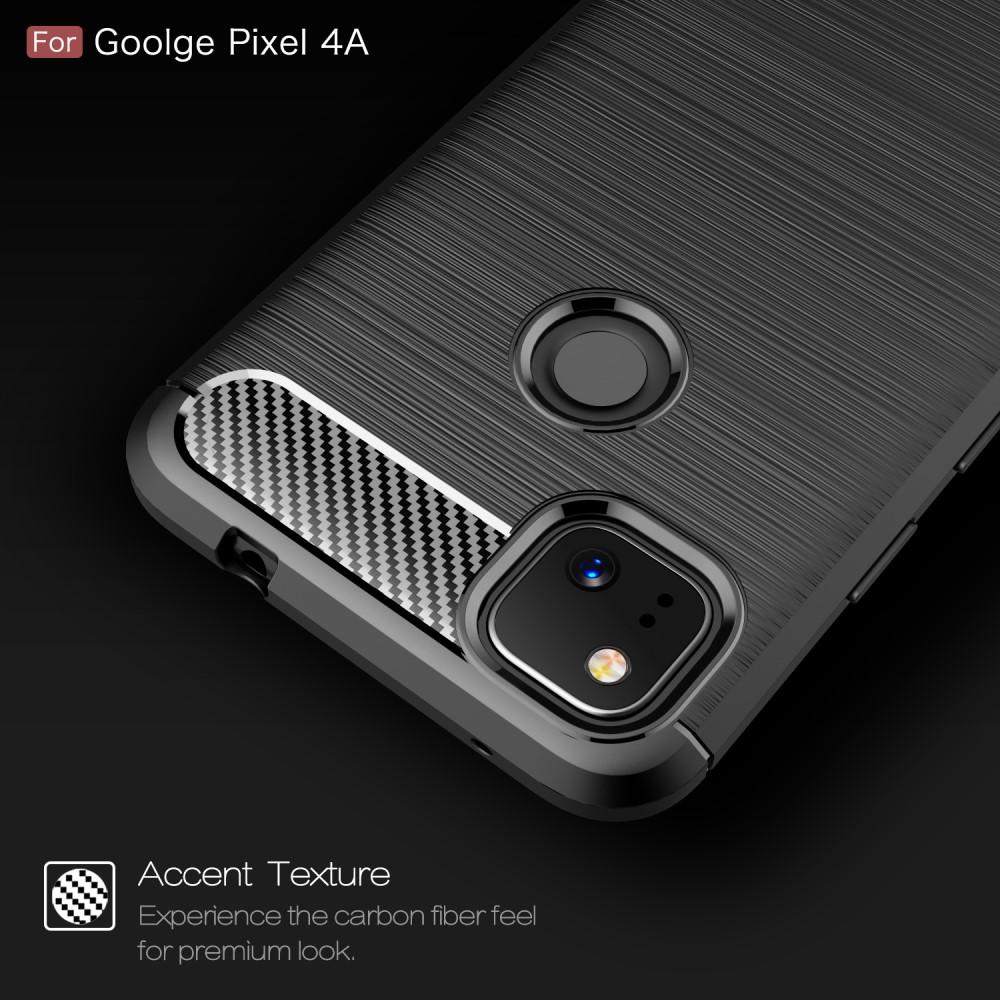 Brushed TPU Deksel Google Pixel 4a Black