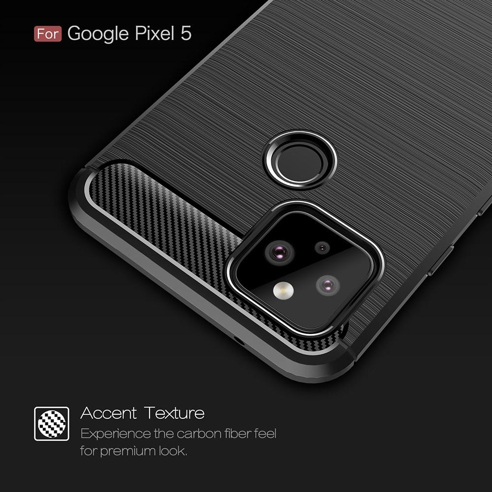 Brushed TPU Deksel Google Pixel 5 Black