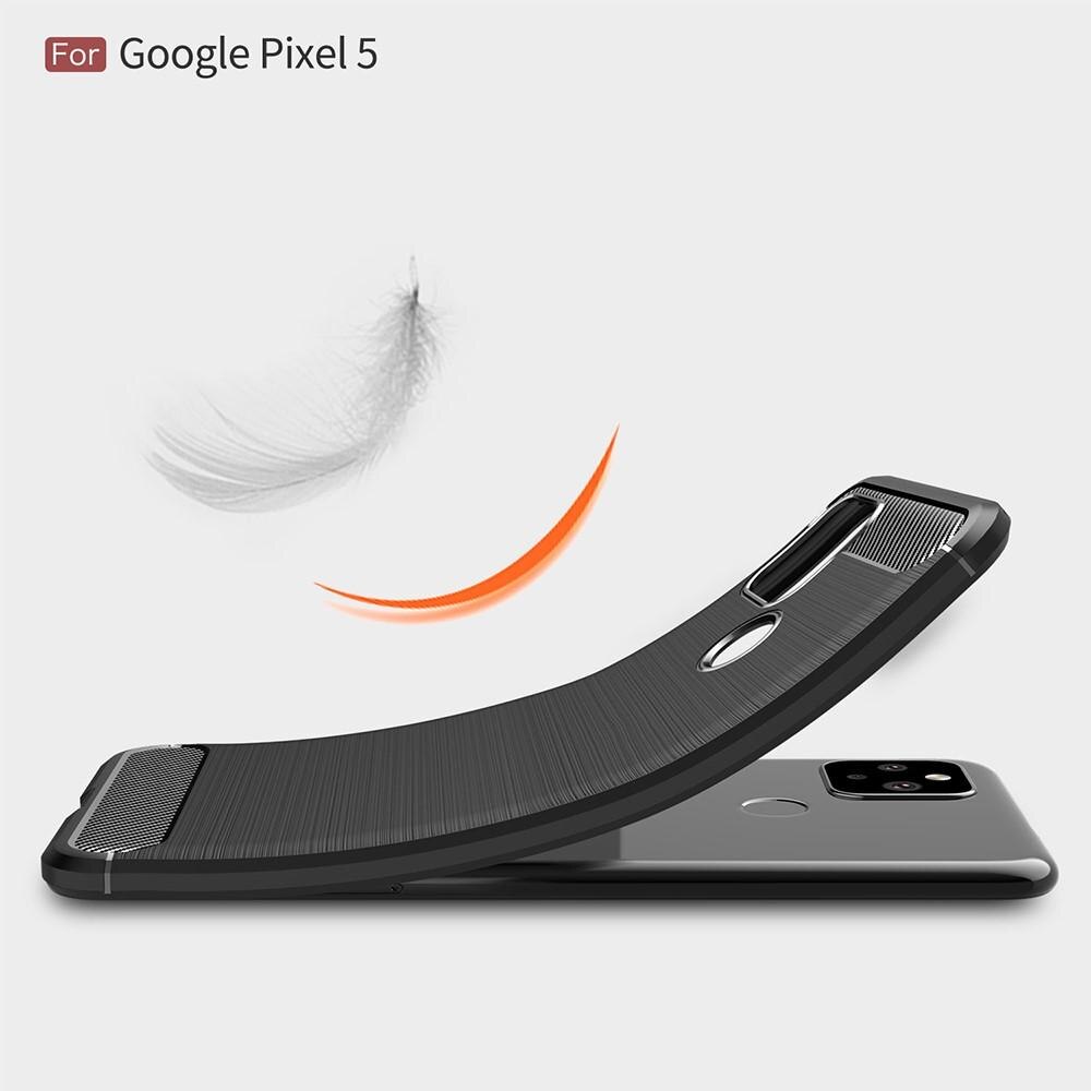 Google Pixel 5 Deksel TPU Brushed Svart