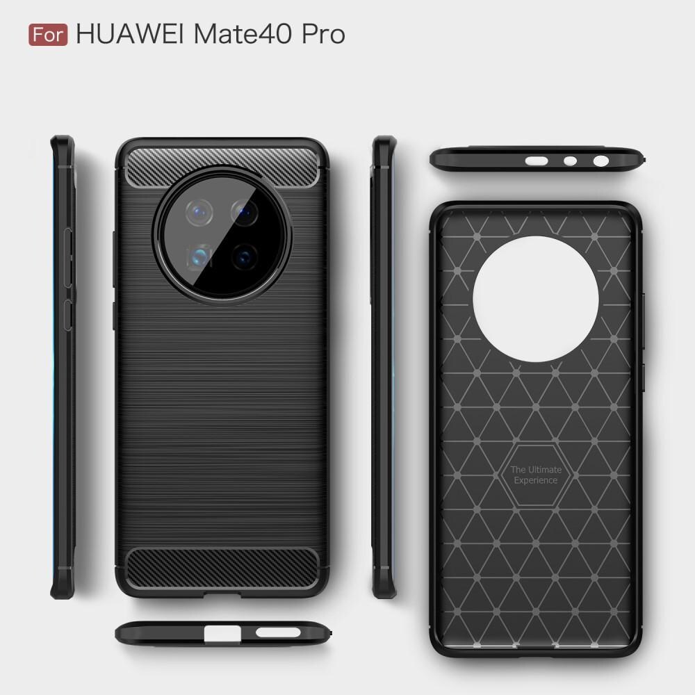 Huawei Mate 40 Pro Deksel TPU Brushed Svart