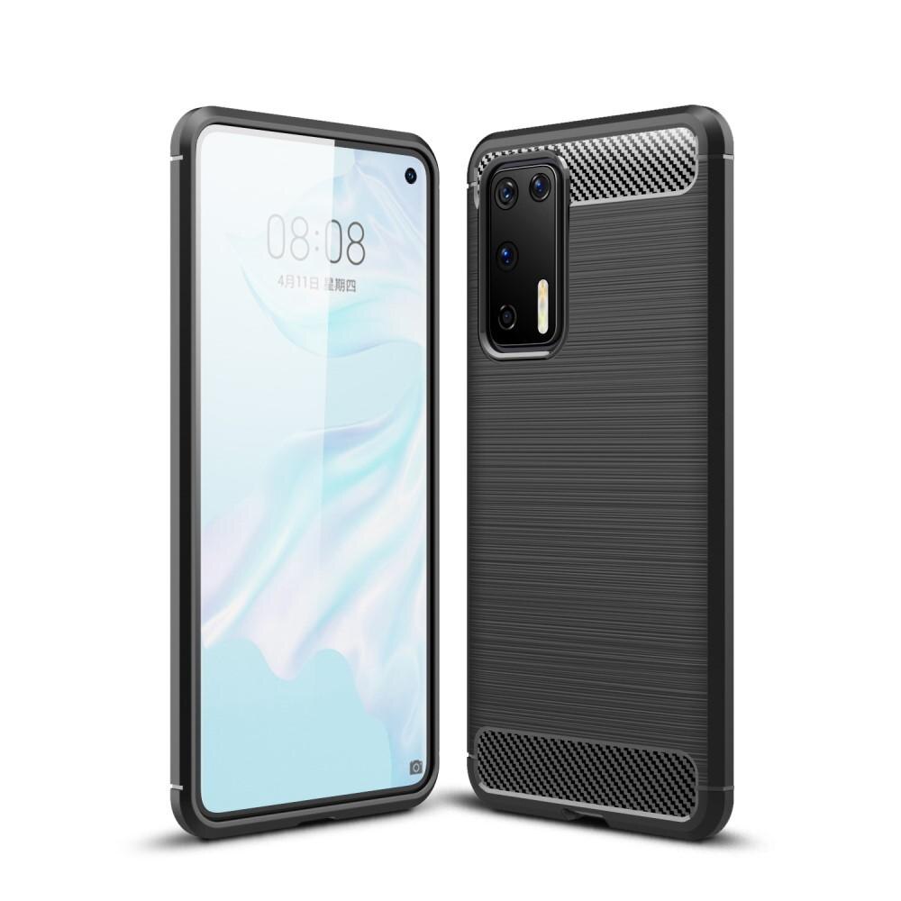 Brushed TPU Deksel Huawei P40 Black