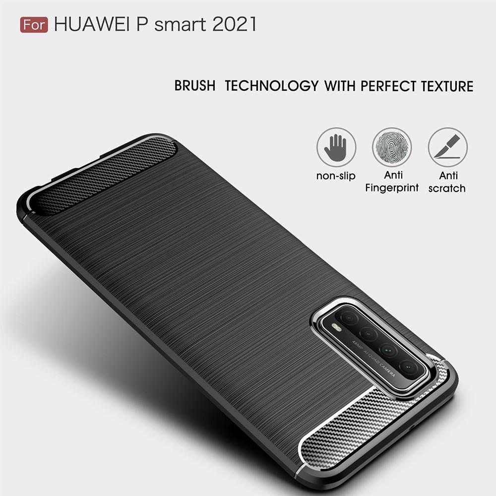 Brushed TPU Deksel Huawei P smart 2021 Black