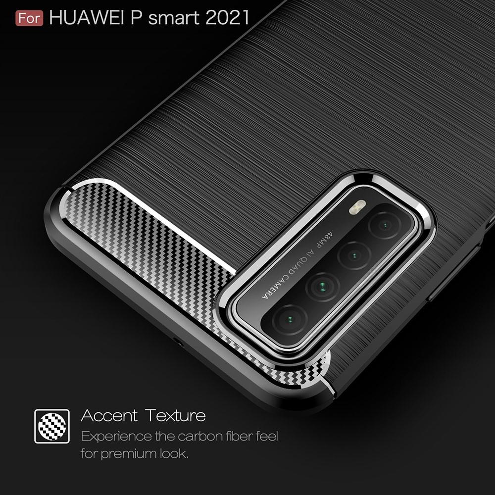 Brushed TPU Deksel Huawei P smart 2021 Black