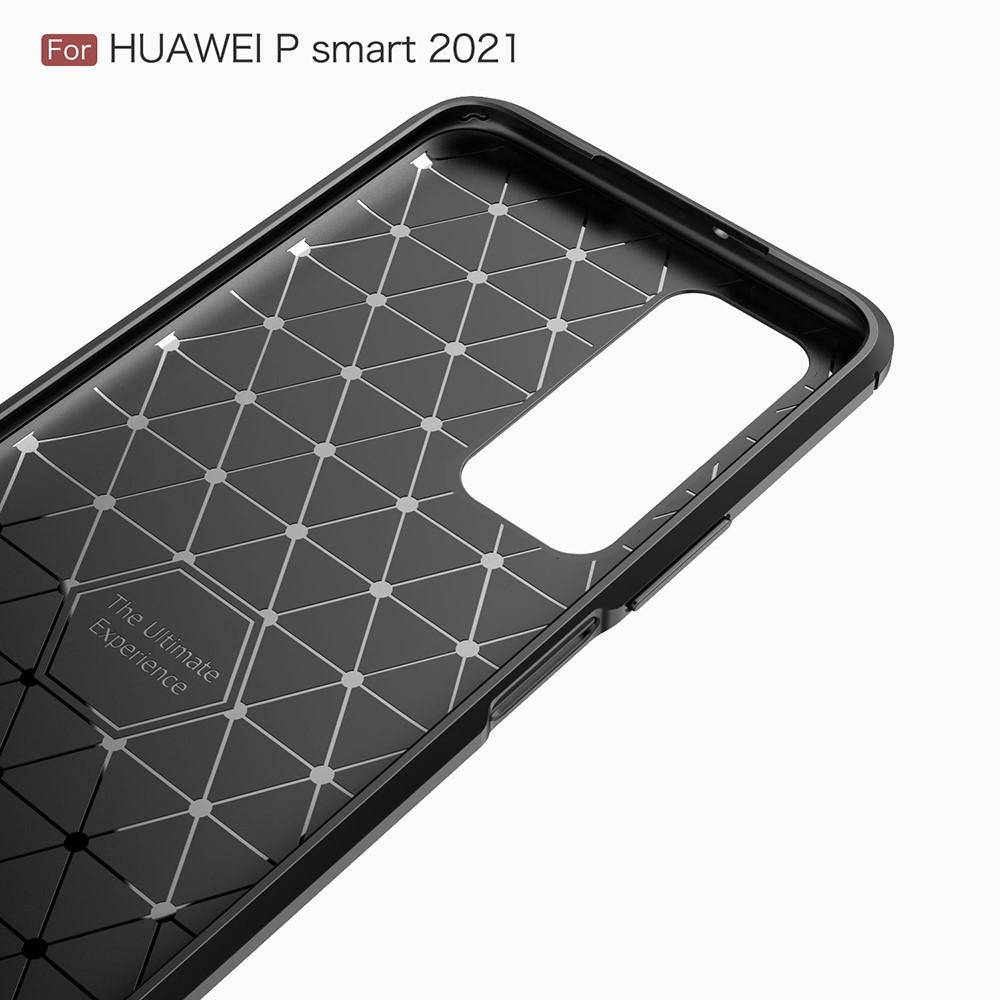 Brushed TPU Deksel Huawei P smart 2021 Black