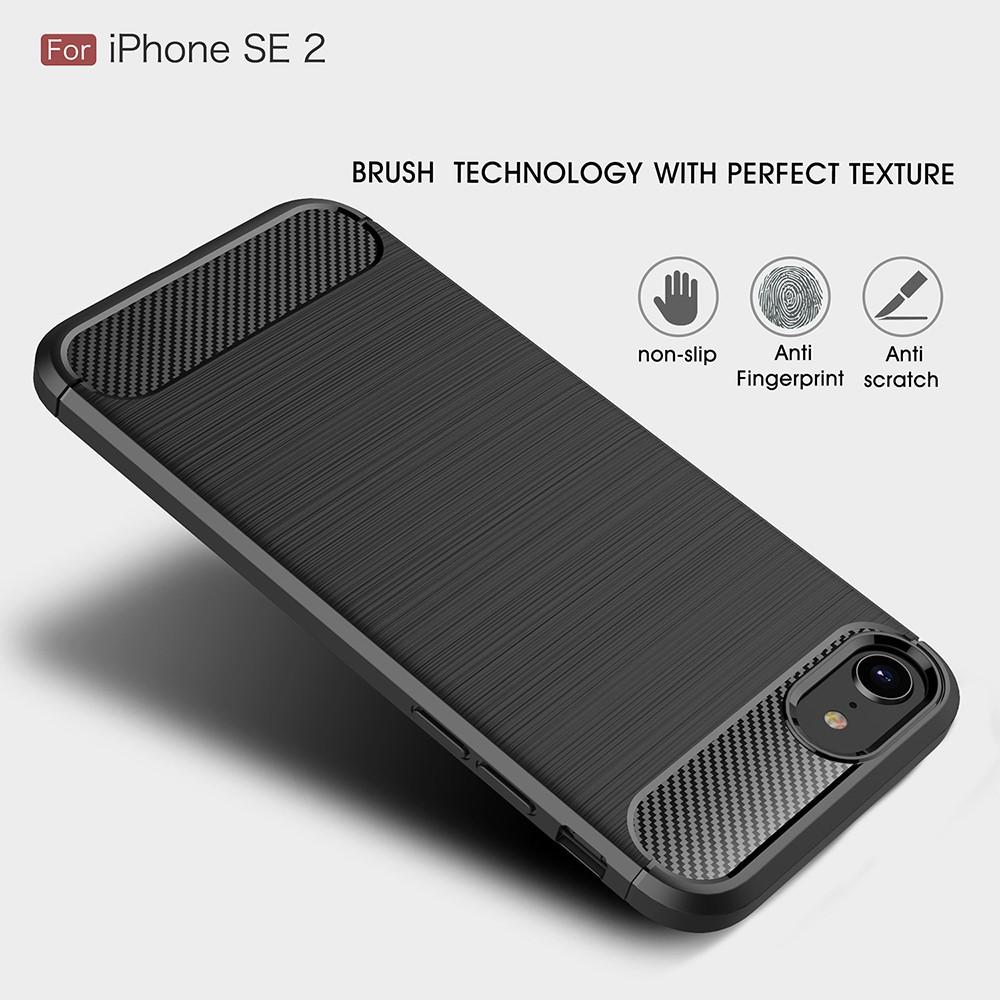 iPhone SE 2022 Deksel TPU Brushed Svart