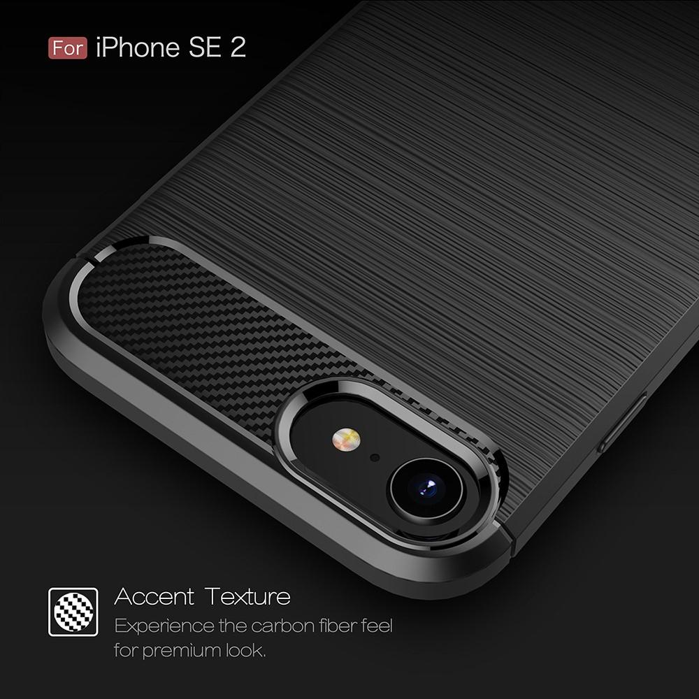 Brushed TPU Deksel Apple iPhone 7/8/SE black