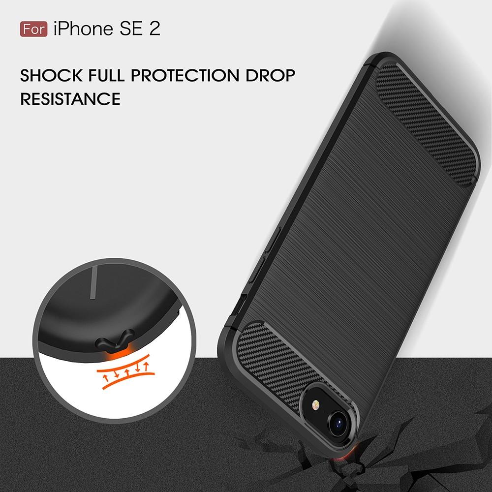 iPhone SE 2022 Deksel TPU Brushed Svart