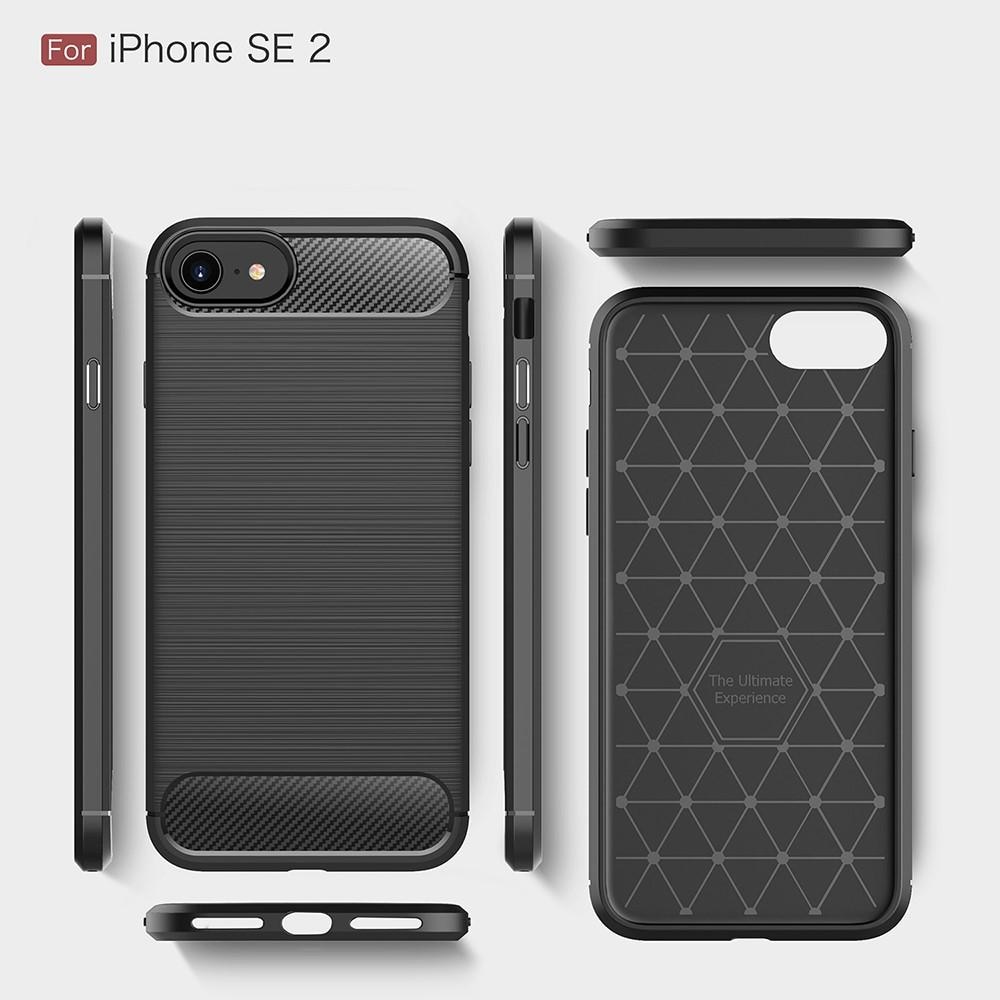 iPhone SE 2022 Deksel TPU Brushed Svart