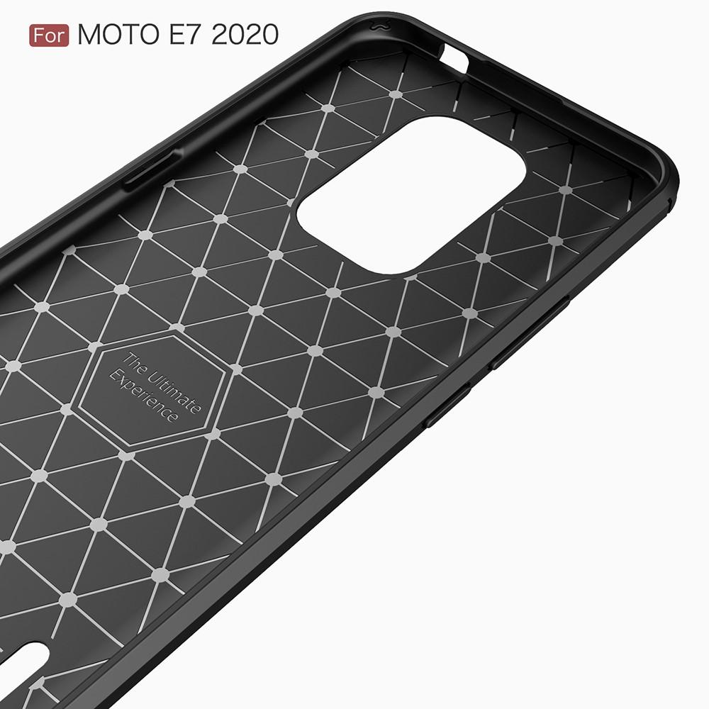 Brushed TPU Deksel Motorola Moto E7 Black