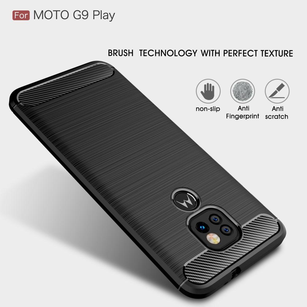 Brushed TPU Deksel Motorola Moto G9 Play Black