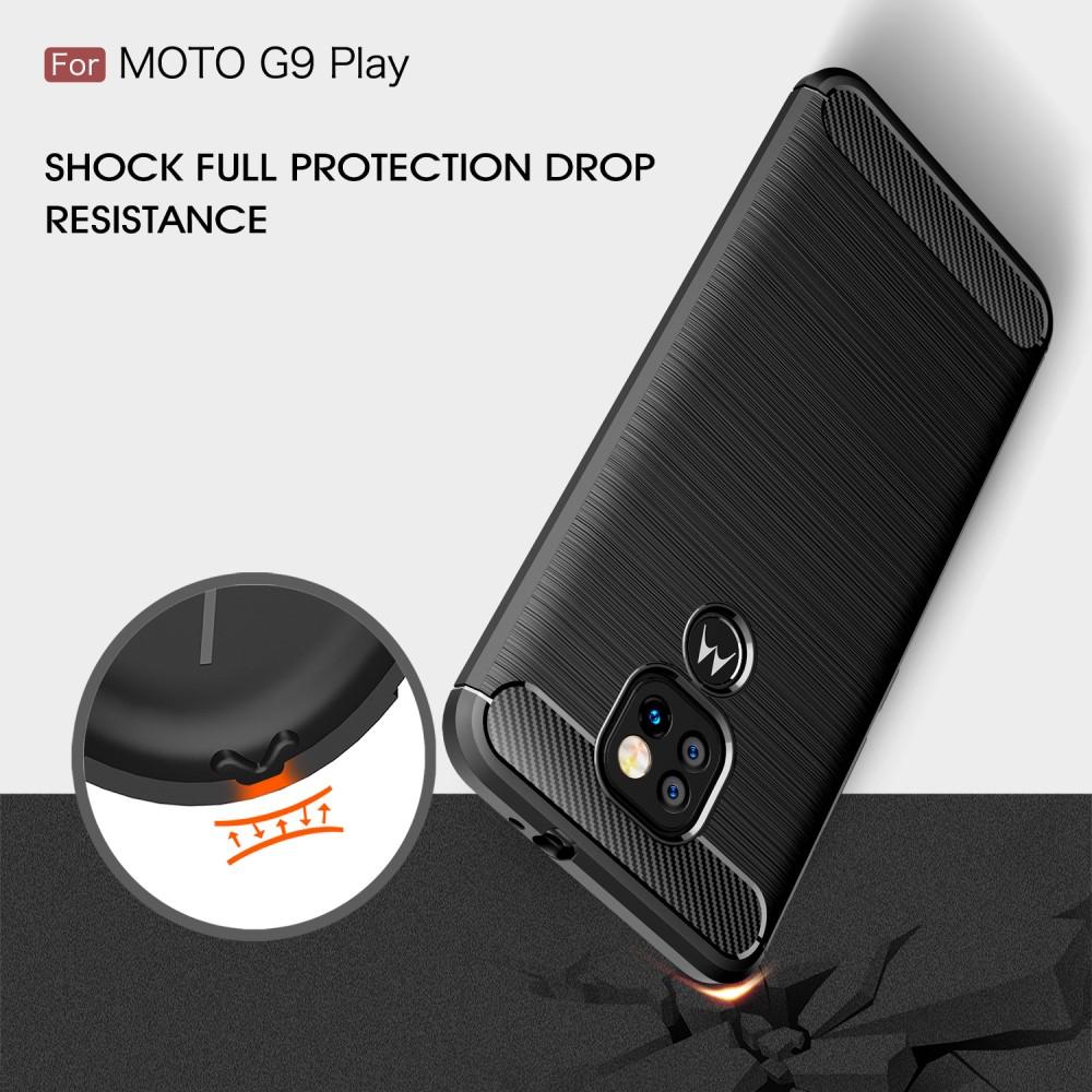 Brushed TPU Deksel Motorola Moto G9 Play Black