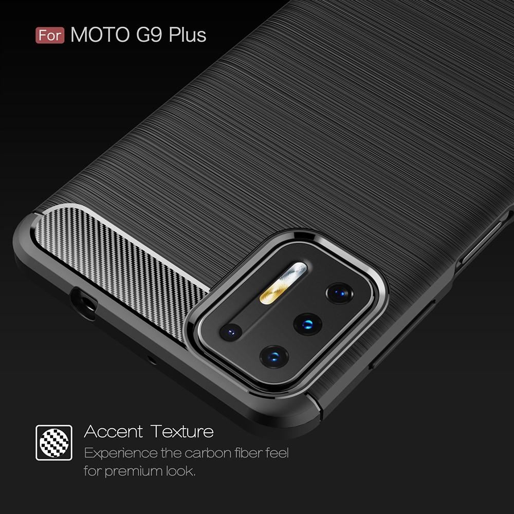 Brushed TPU Deksel Motorola Moto G9 Plus Black