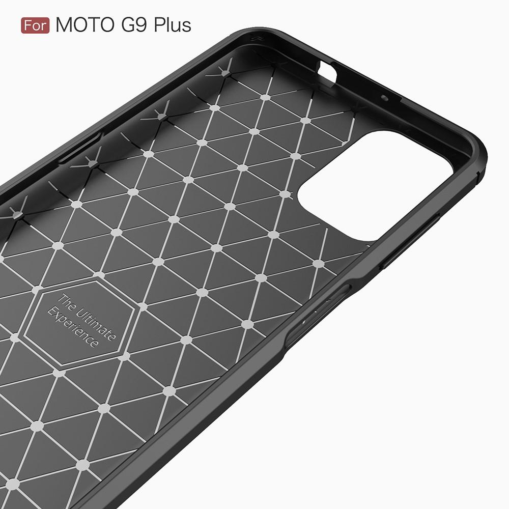 Brushed TPU Deksel Motorola Moto G9 Plus Black
