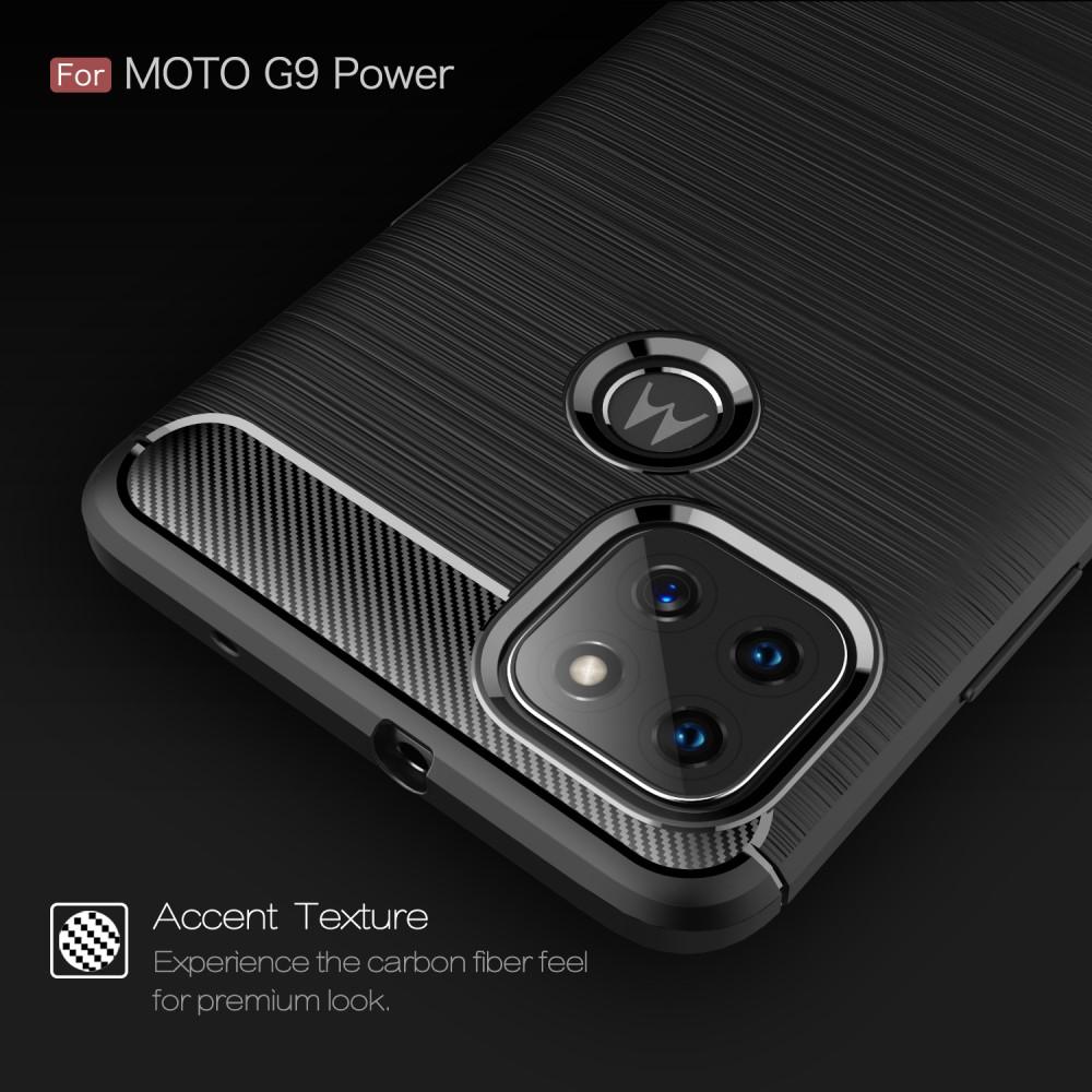 Brushed TPU Deksel Motorola Moto G9 Power Black