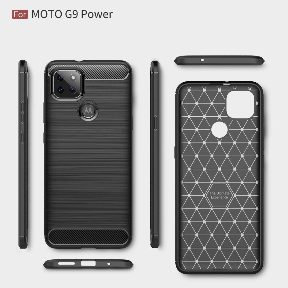 Brushed TPU Deksel Motorola Moto G9 Power Black