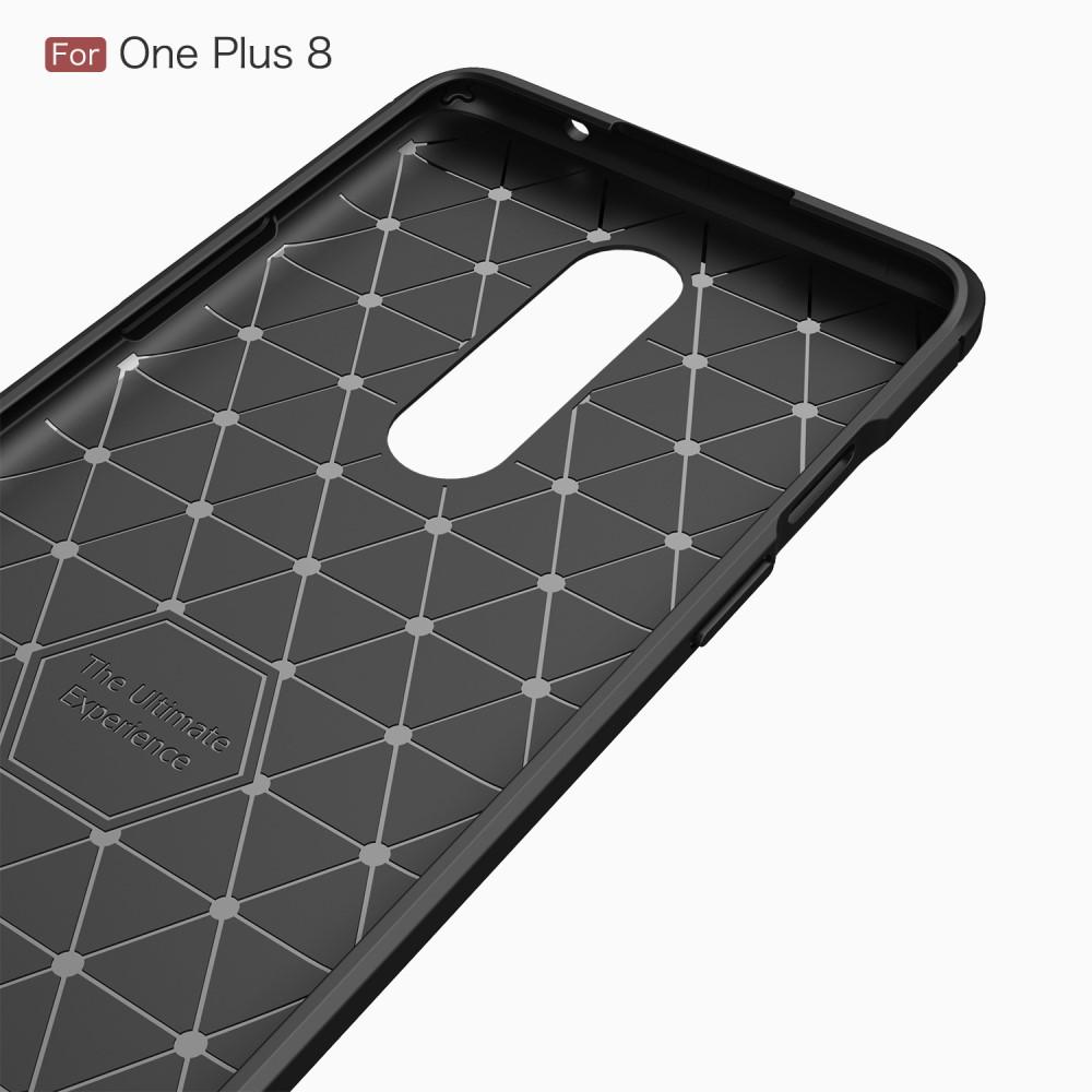 Brushed TPU Deksel OnePlus 8 Black