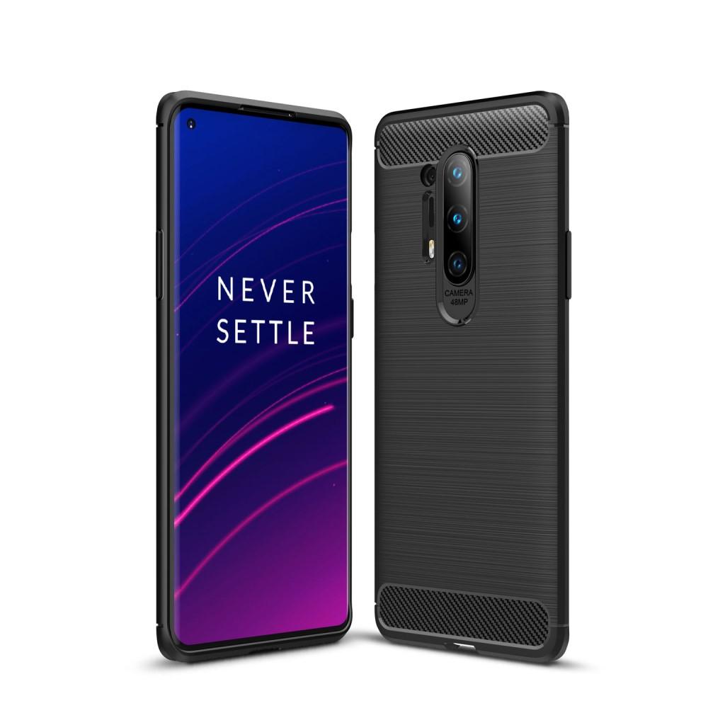 Brushed TPU Deksel OnePlus 8 Pro Black