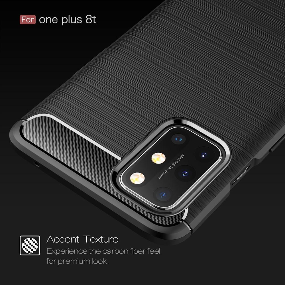 Brushed TPU Deksel OnePlus 8T Black