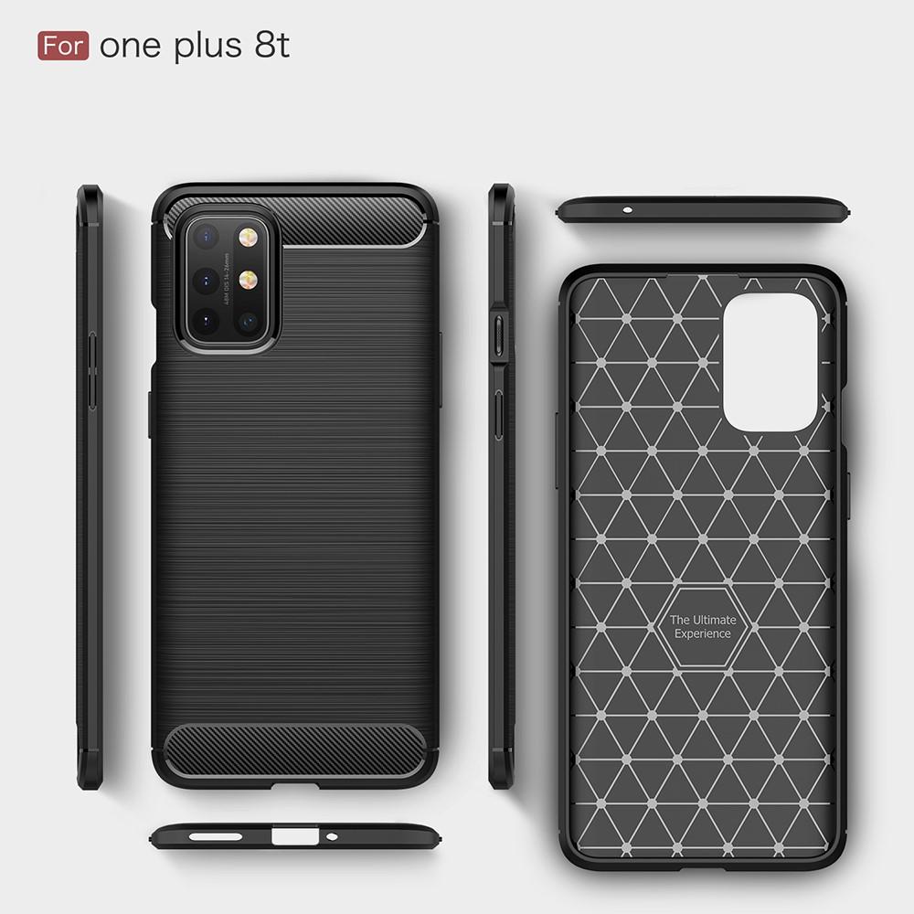 Brushed TPU Deksel OnePlus 8T Black