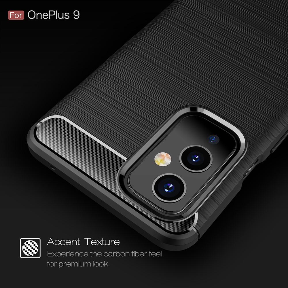 Brushed TPU Deksel OnePlus 9 Black