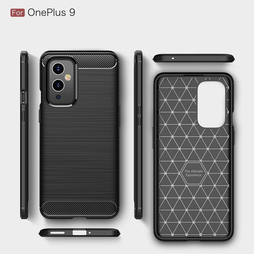 Brushed TPU Deksel OnePlus 9 Black