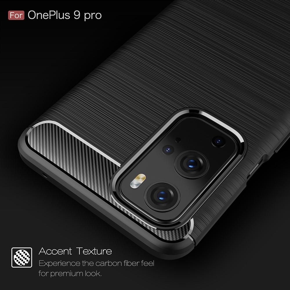 Brushed TPU Deksel OnePlus 9 Pro Black