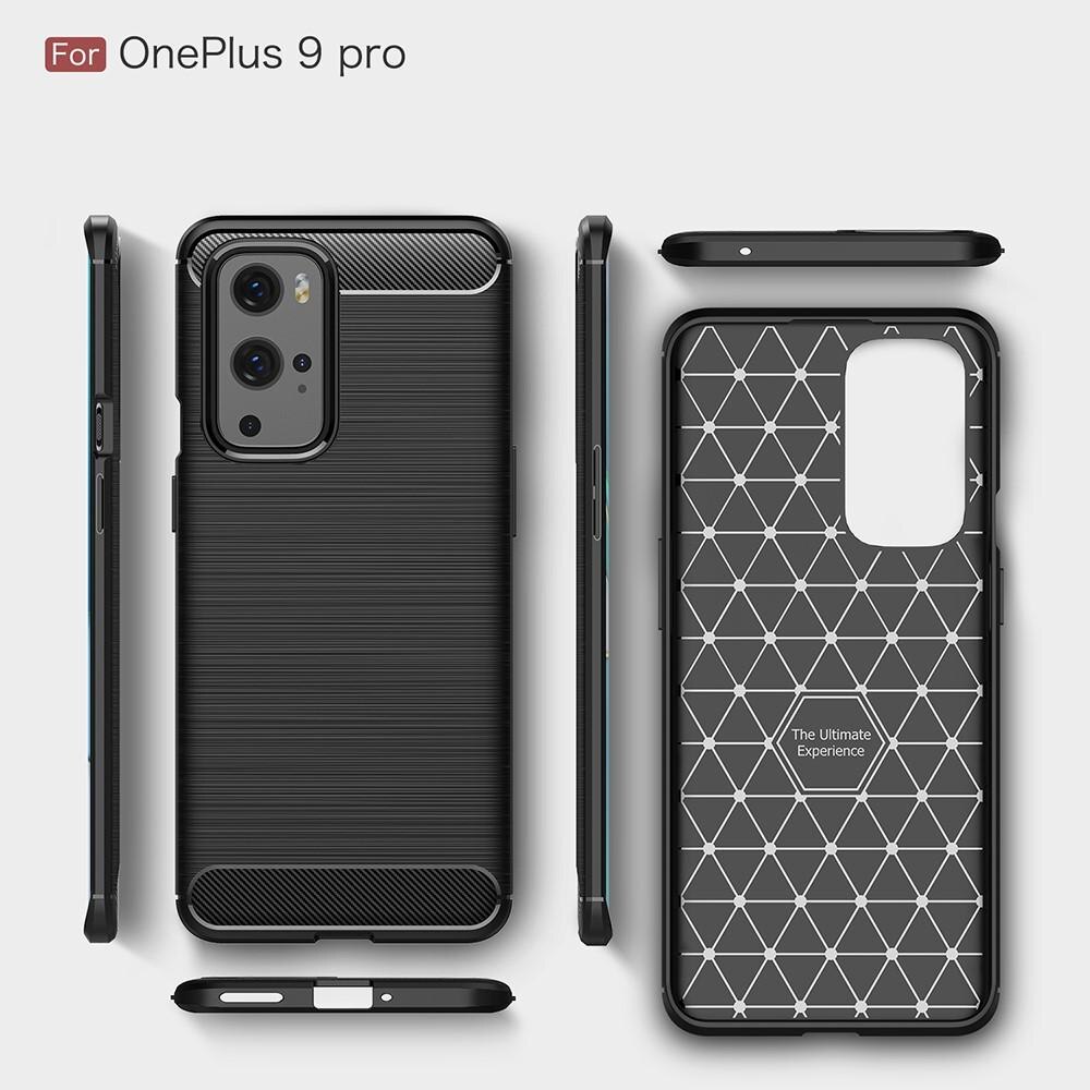 Brushed TPU Deksel OnePlus 9 Pro Black