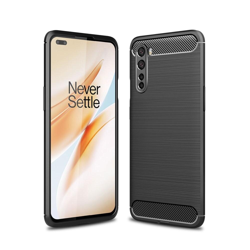 Brushed TPU Deksel OnePlus Nord Black