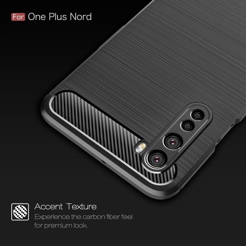 Brushed TPU Deksel OnePlus Nord Black