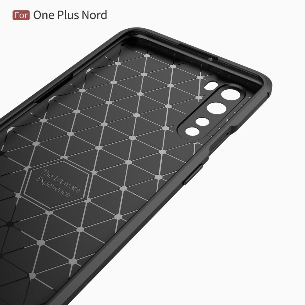 Brushed TPU Deksel OnePlus Nord Black