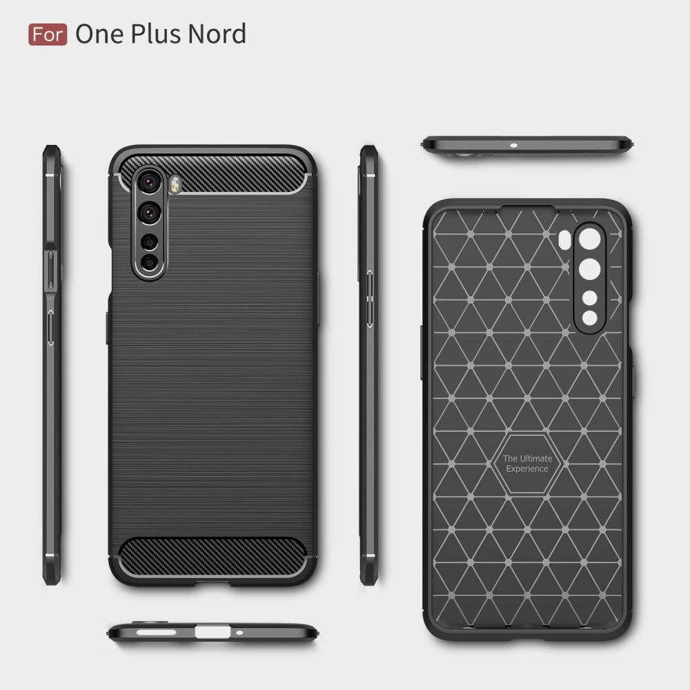 Brushed TPU Deksel OnePlus Nord Black