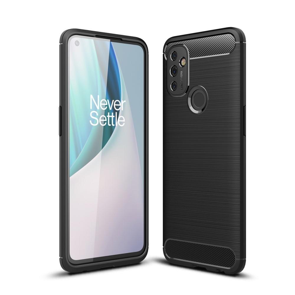 Brushed TPU Deksel  OnePlus Nord N100 Black