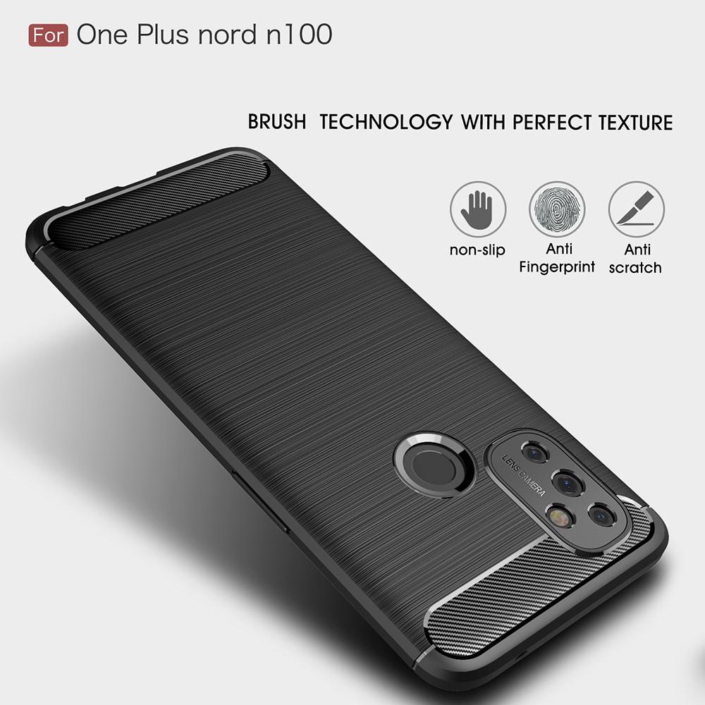  OnePlus Nord N100 Deksel TPU Brushed Svart