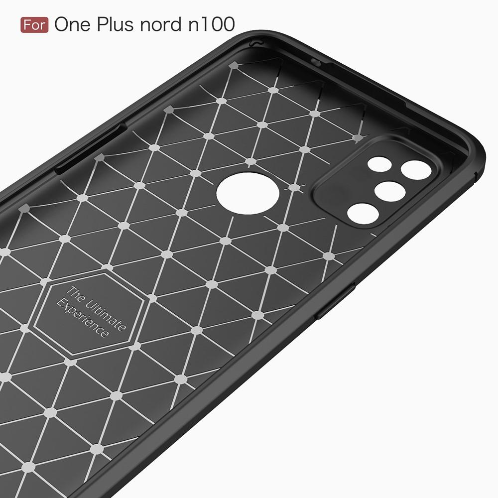 Brushed TPU Deksel  OnePlus Nord N100 Black