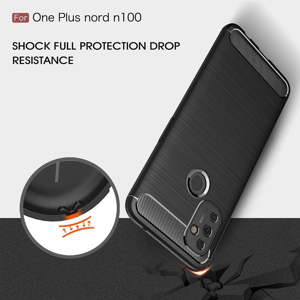 OnePlus Nord N100 Deksel TPU Brushed Svart
