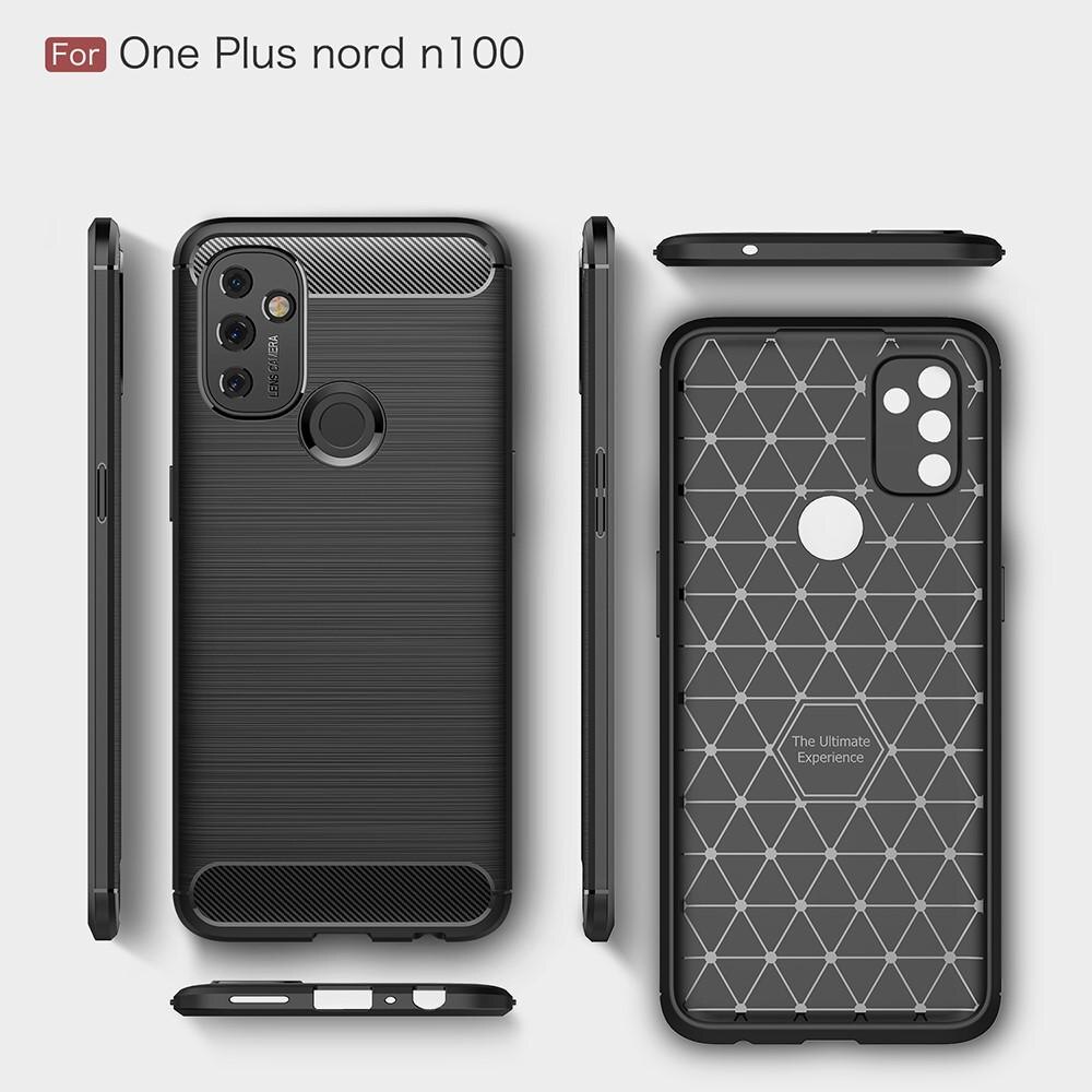  OnePlus Nord N100 Deksel TPU Brushed Svart