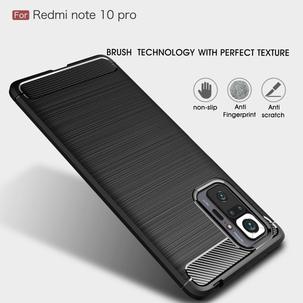 Brushed TPU Deksel Redmi Note 10 Pro Black