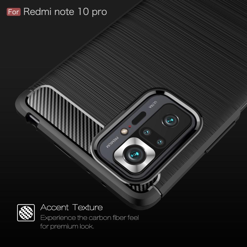 Brushed TPU Deksel Redmi Note 10 Pro Black