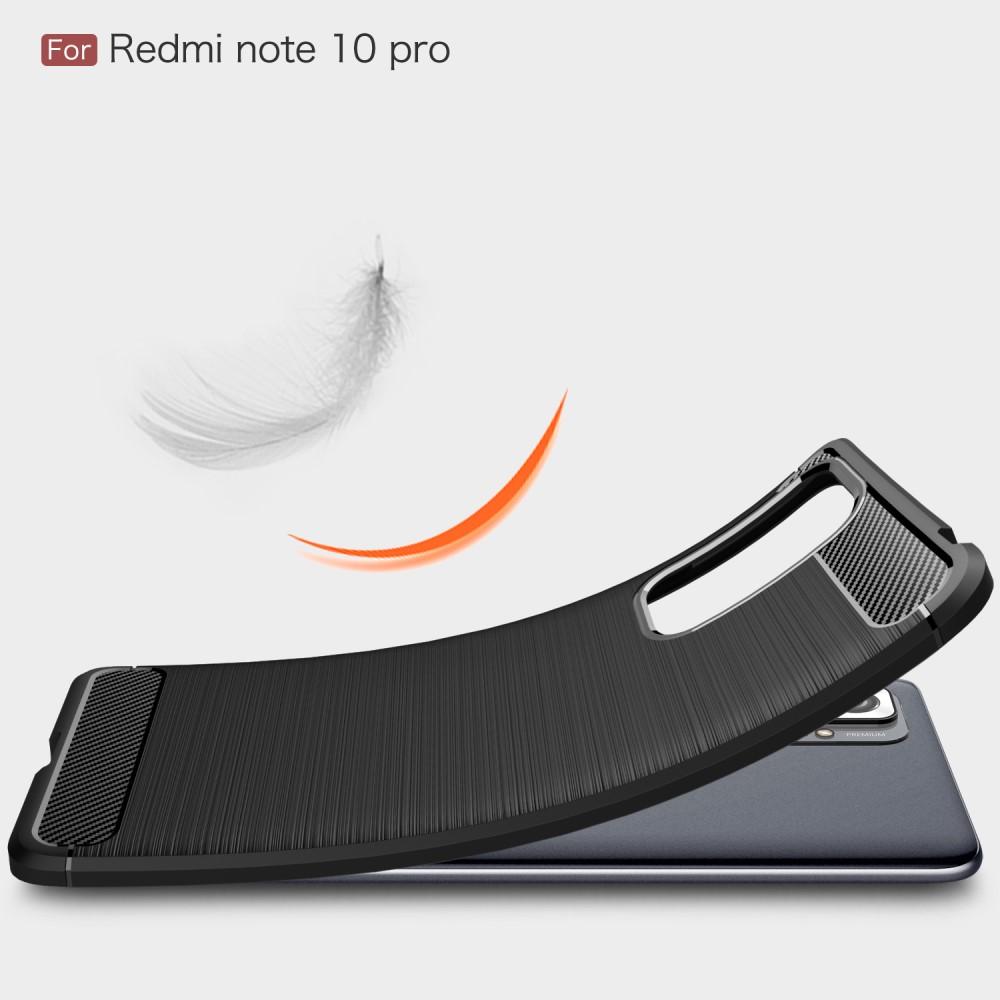 Brushed TPU Deksel Redmi Note 10 Pro Black