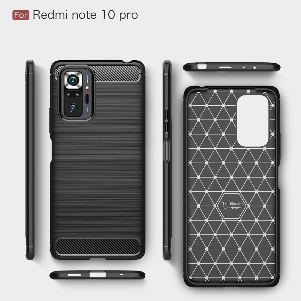 Brushed TPU Deksel Redmi Note 10 Pro Black