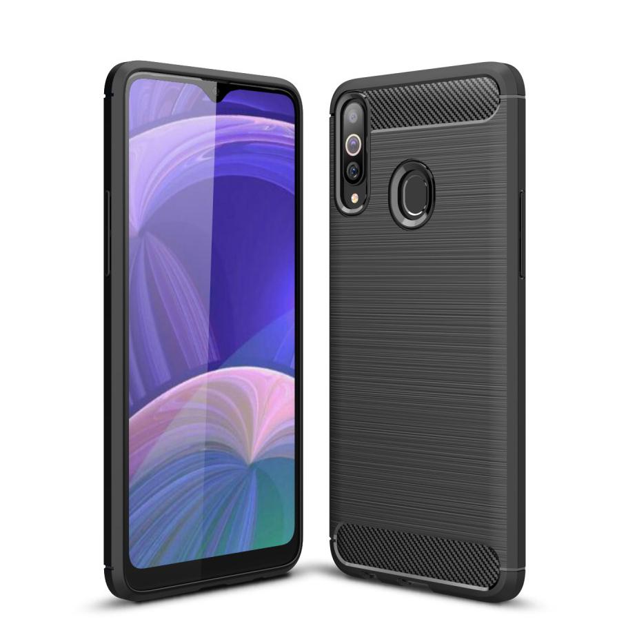 Brushed TPU Deksel Samsung Galaxy A20s Black