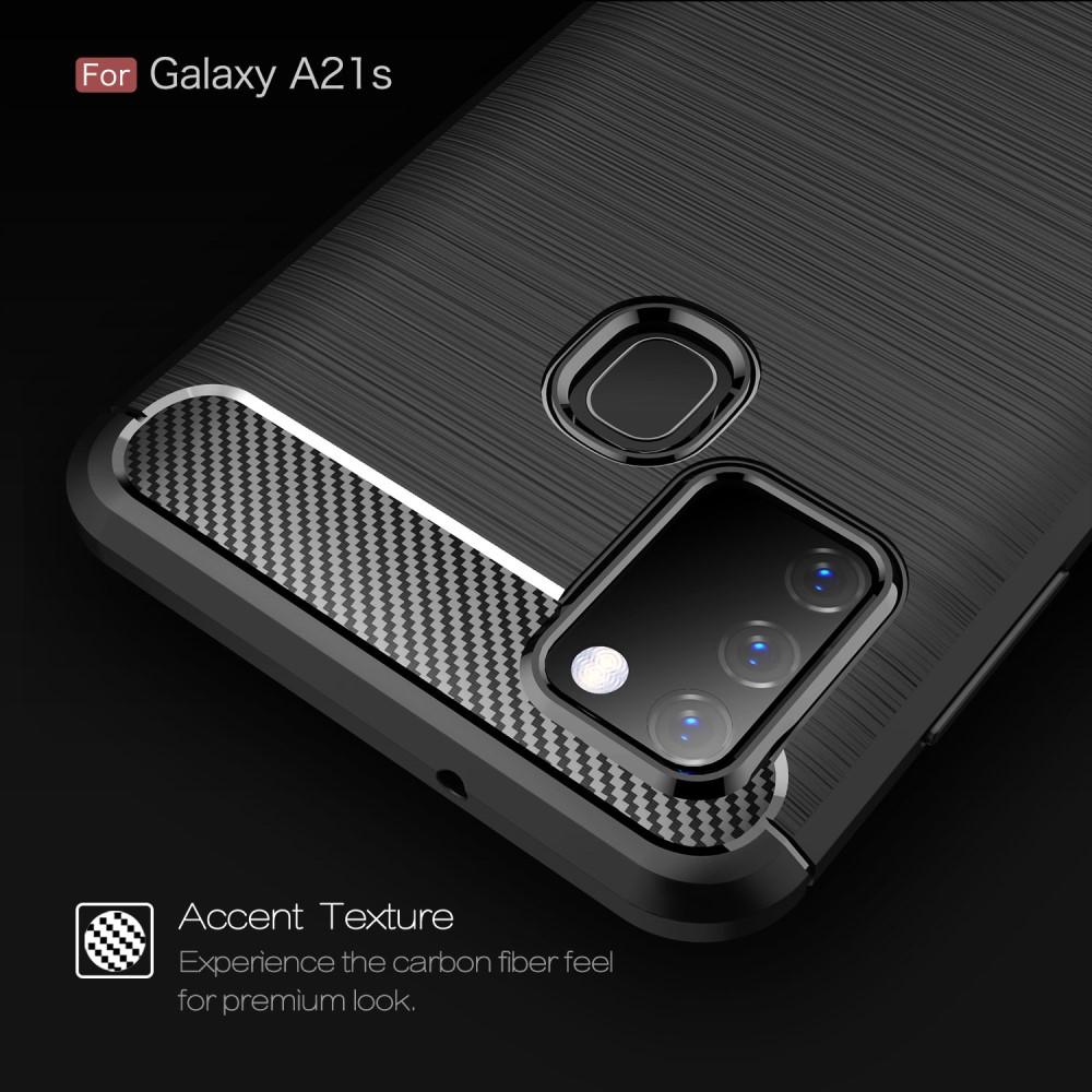 Brushed TPU Deksel Samsung Galaxy A21s Black