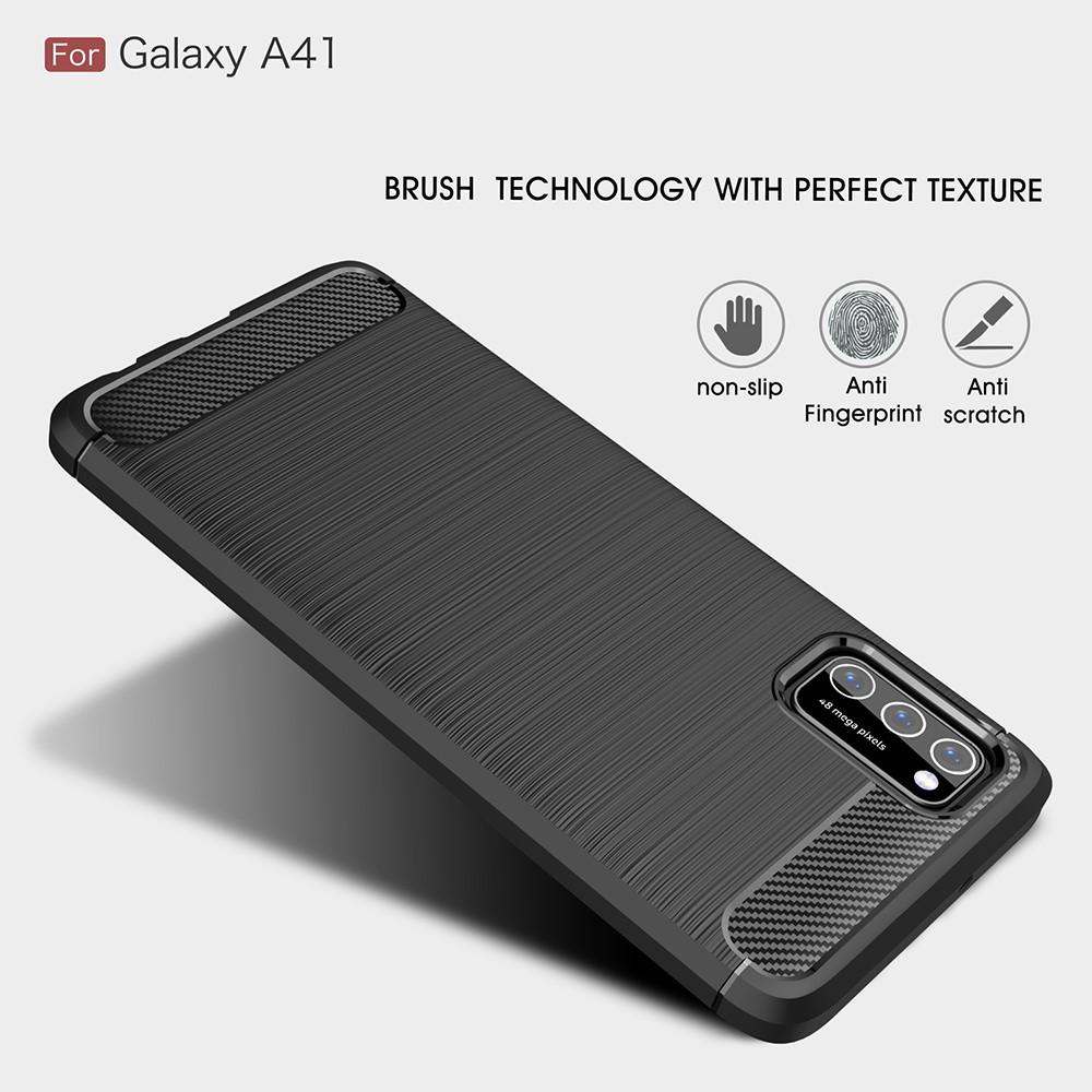 Brushed TPU Deksel Samsung Galaxy A41 Black