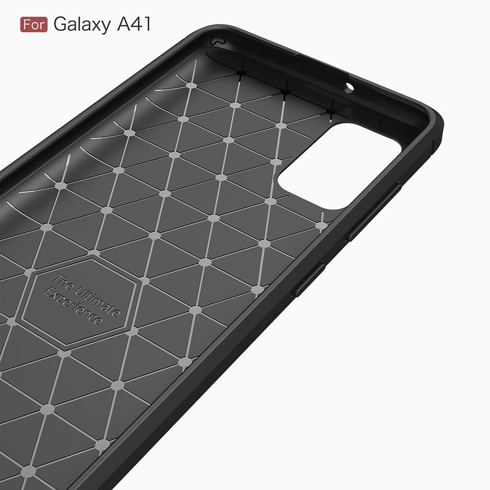 Samsung Galaxy A41 Deksel TPU Brushed Svart