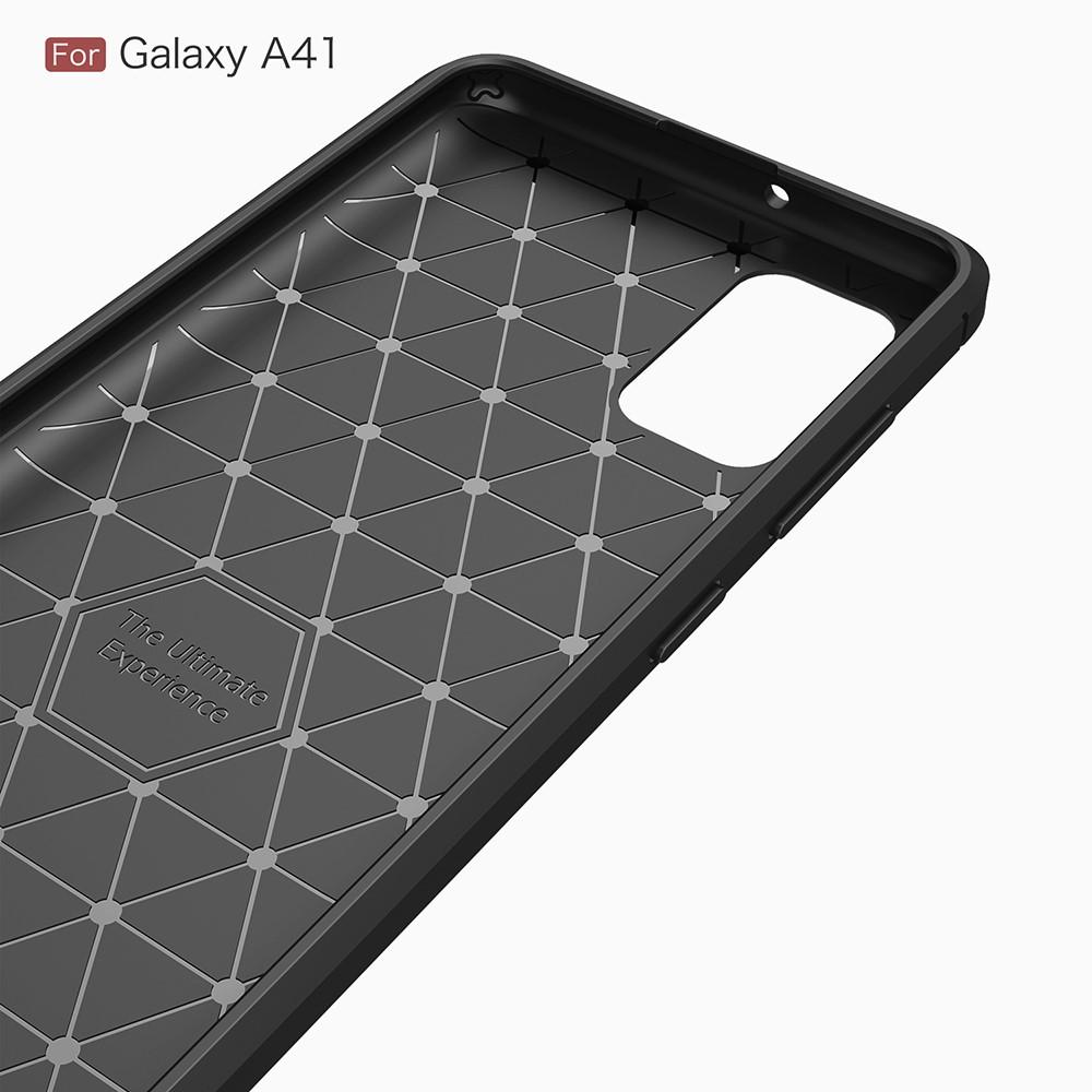 Brushed TPU Deksel Samsung Galaxy A41 Black