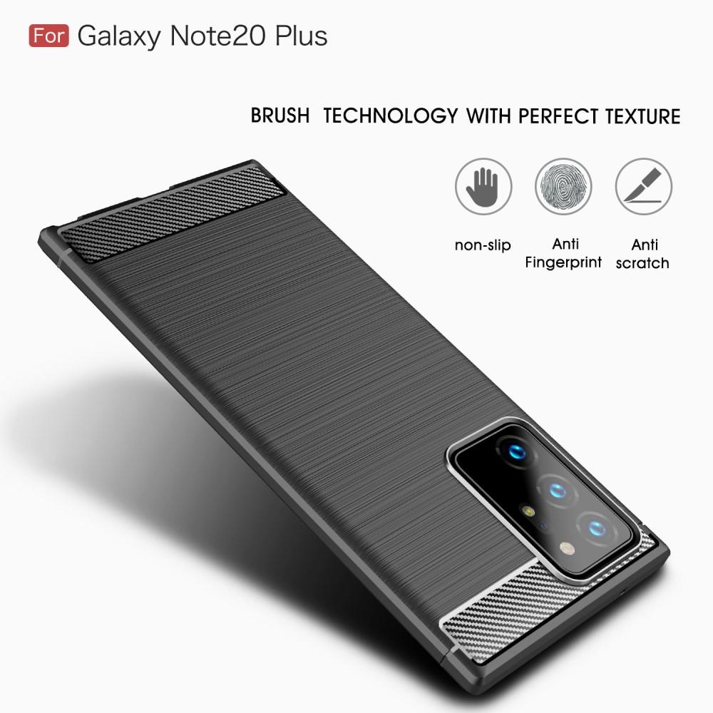 Samsung Galaxy Note 20 Ultra Deksel TPU Brushed Svart