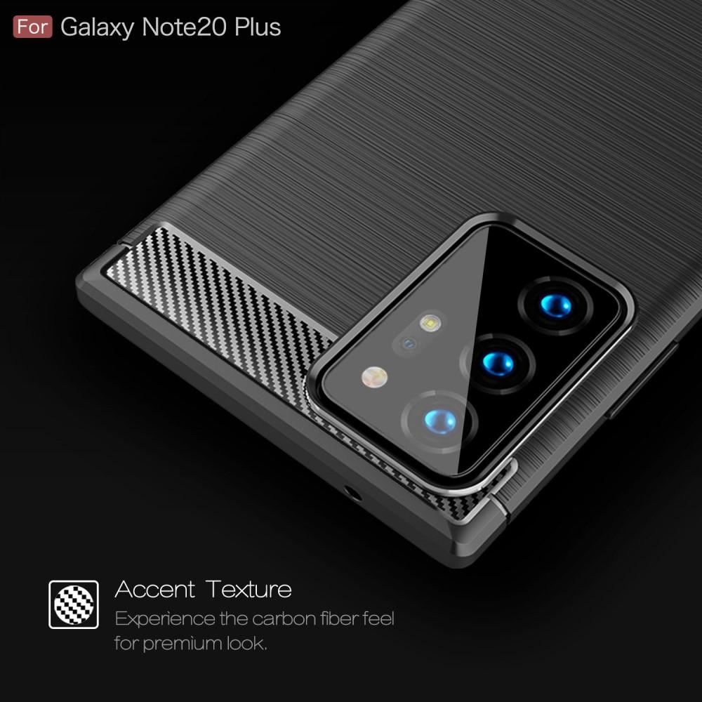 Brushed TPU Deksel Samsung Galaxy Note 20 Ultra Black