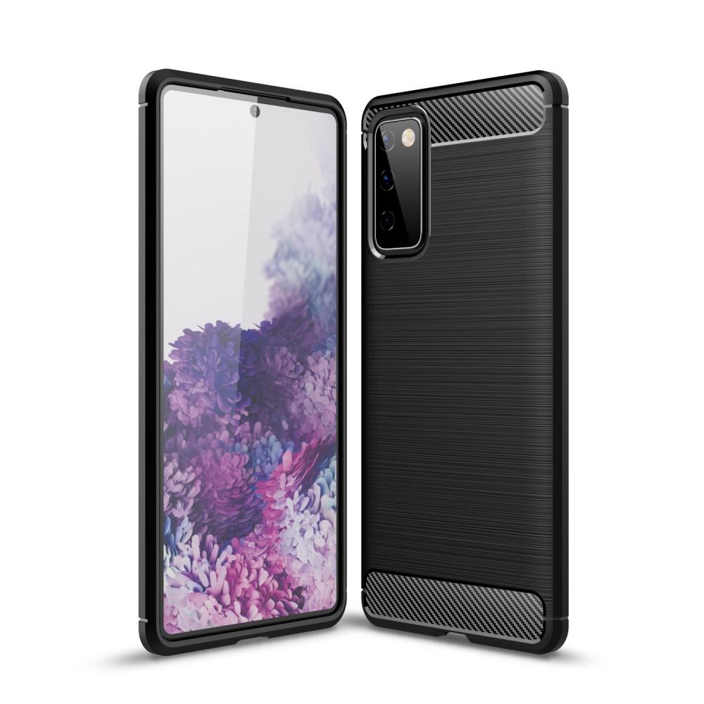 Samsung Galaxy S20 FE Deksel TPU Brushed Svart